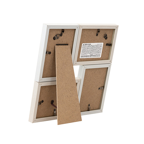 ナカバヤシ ツートン フォトフレーム L・チェキ 4面 ブルー F-TMS-111-4-B