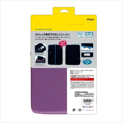ナカバヤシ 10.2タブレット用ストレッチケース/ラベンダー SZC-TCF102LV (tm)