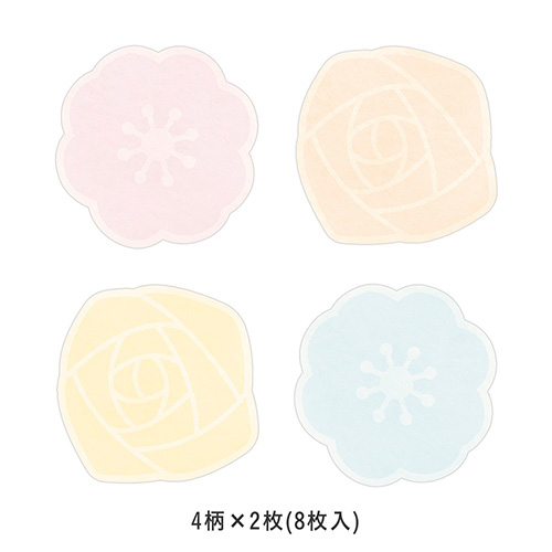 ナカバヤシ メッセージブック Sサイズ フラワー MBS-101-2