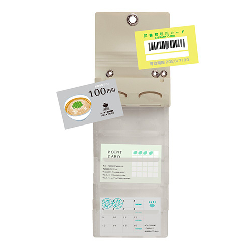 ナカバヤシ スライドフォルダーポイット カード6P ホワイト SFPO-C6W