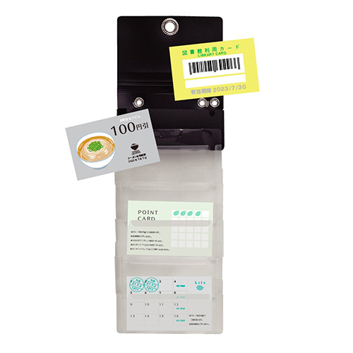 ナカバヤシ スライドフォルダーポイット カード6P ブラック SFPO-C6BK