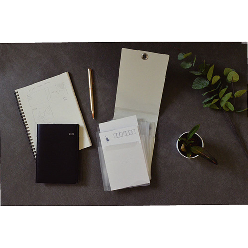 ナカバヤシ スライドフォルダーポイット ハガキ6P ホワイト SFPO-H6W