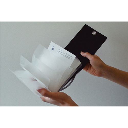 ナカバヤシ スライドフォルダーポイット ハガキ6P ブラック SFPO-H6BK