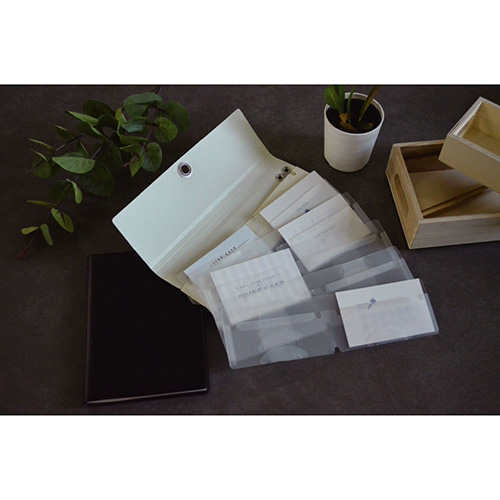 ナカバヤシ スライドフォルダーポイット カード12P ホワイト SFPO-C12W