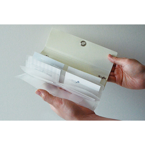 ナカバヤシ スライドフォルダーポイット カード12P ホワイト SFPO-C12W