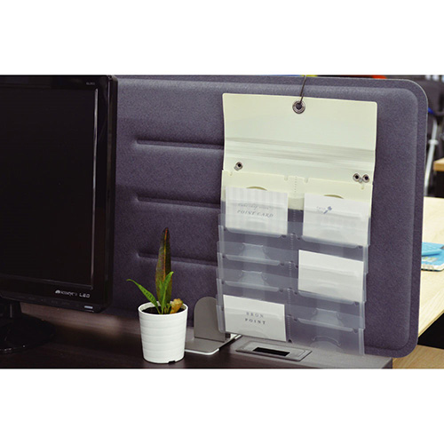 ナカバヤシ スライドフォルダーポイット カード12P ホワイト SFPO-C12W