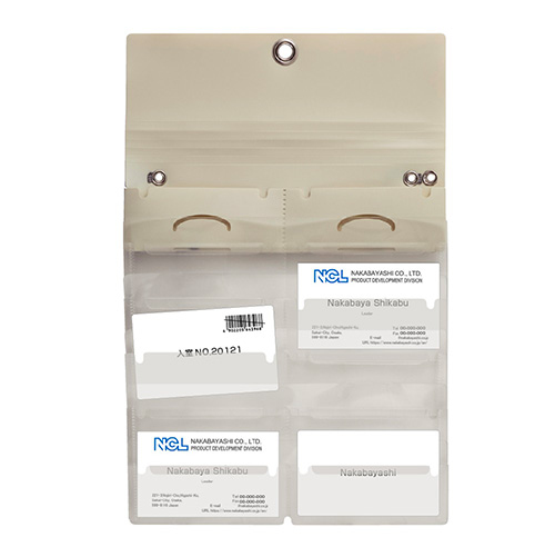 ナカバヤシ スライドフォルダーポイット カード12P ホワイト SFPO-C12W