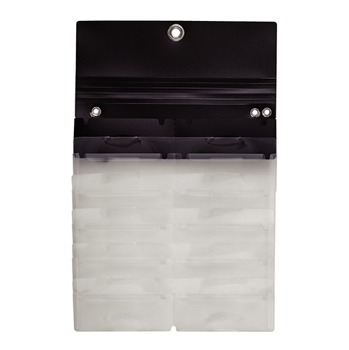 ナカバヤシ スライドフォルダーポイット カード12P ブラック SFPO-C12BK