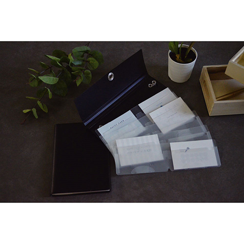 ナカバヤシ スライドフォルダーポイット カード12P ブラック SFPO-C12BK