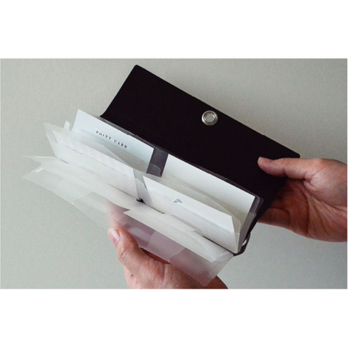 ナカバヤシ スライドフォルダーポイット カード12P ブラック SFPO-C12BK