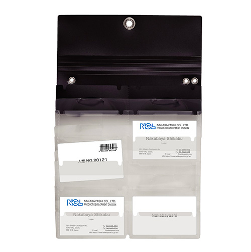 ナカバヤシ スライドフォルダーポイット カード12P ブラック SFPO-C12BK