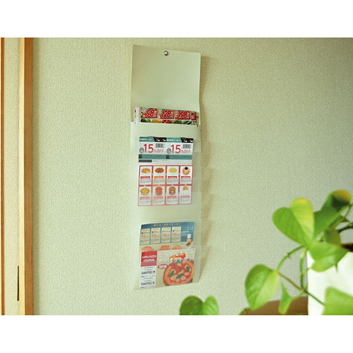 ナカバヤシ スライドフォルダーポイット 長3封筒6P ホワイト SFPO-N3H6W