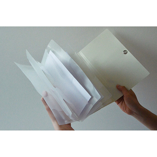 ナカバヤシ スライドフォルダーポイット 長3封筒6P ホワイト SFPO-N3H6W