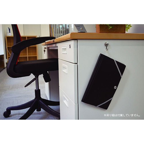 ナカバヤシ スライドフォルダーポイット 長3封筒6P ブラック SFPO-N3H6BK