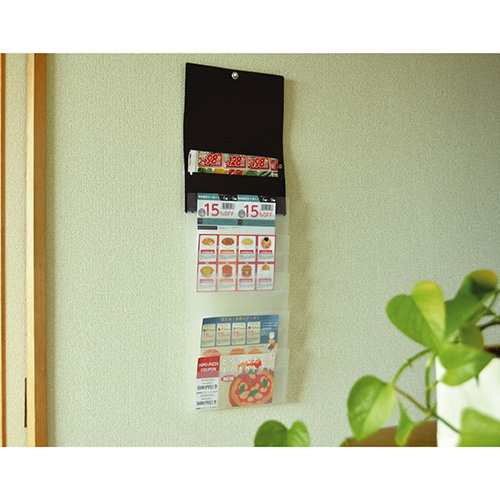 ナカバヤシ スライドフォルダーポイット 長3封筒6P ブラック SFPO-N3H6BK