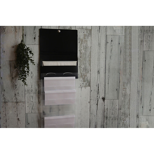 ナカバヤシ スライドフォルダーポイット 長3封筒6P ブラック SFPO-N3H6BK