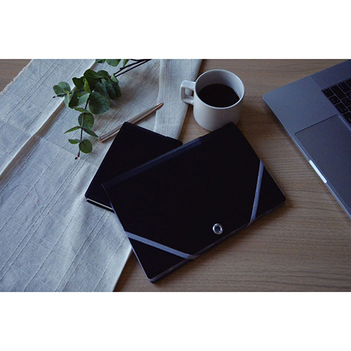 ナカバヤシ スライドフォルダーポイット 長3封筒6P ブラック SFPO-N3H6BK