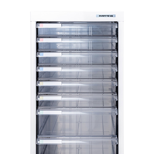 ナカバヤシ アバンテV2 抗菌フロアケース 浅6深6段 A4 タテ型 AF-KH12W