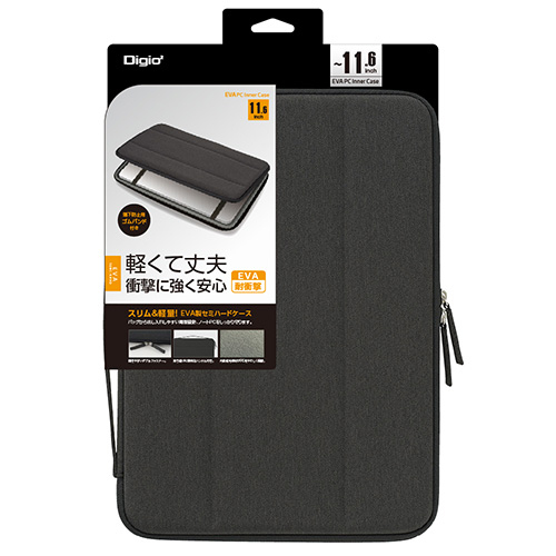 ナカバヤシ 11.6インチ汎用PCセミハードケース/ブラック SZC-FC112101BK (tm)