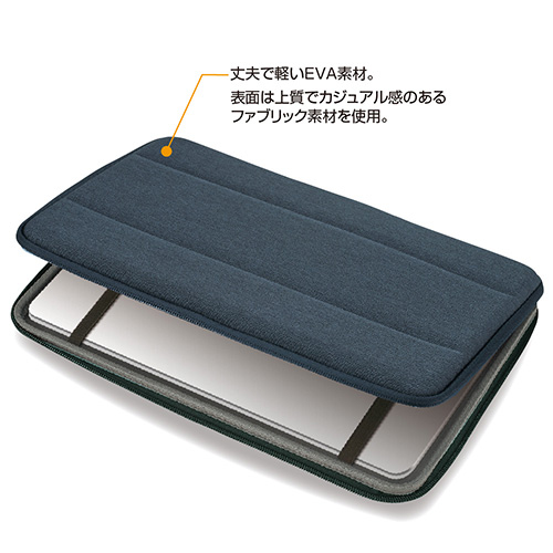 ナカバヤシ 11.6インチ汎用PCセミハードケース/ブルー SZC-FC112101BL (tm)