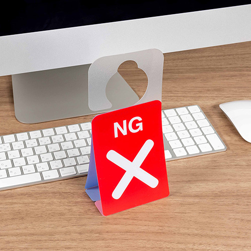 ナカバヤシ ドアノブプレートスタンド/NG・OK DKPS-101-1