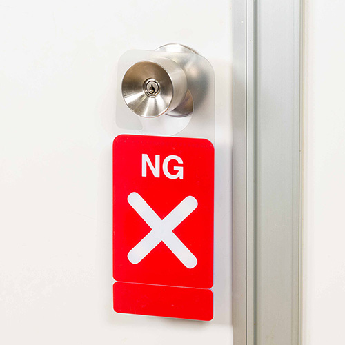 ナカバヤシ ドアノブプレートスタンド/NG・OK DKPS-101-1