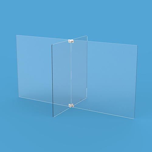 ナカバヤシ クロス型アクリルパーティション用パネル W300 2枚セット PTS-CR3002CR