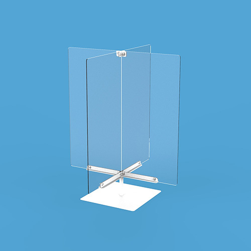 ナカバヤシ クロス型アクリルパーティション用ベース金具 PTS-CRB01W