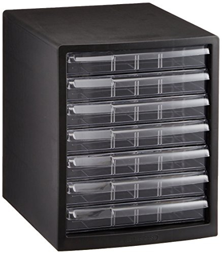 ナカバヤシ A4レターケース7段(浅7) ブラック A4E-S7B