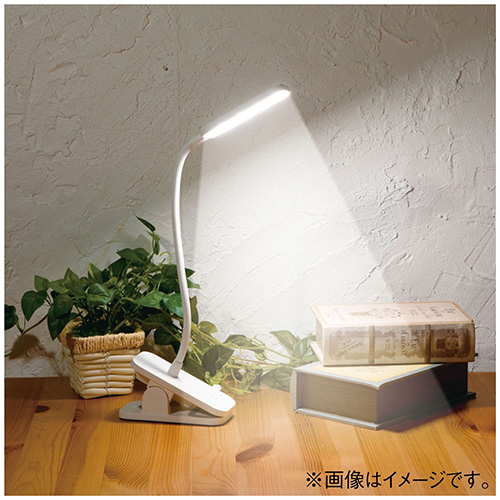 USB LEDデスクライト クリップタイプ/ホワイト UA-LED010W(tm)