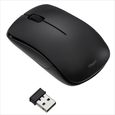 無線3ボタンBlueLEDマウス/ブラック MUS-RKT186BK (tm)