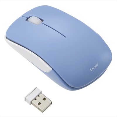 無線3ボタンBlueLEDマウス/ブルー MUS-RKT186BL (tm)