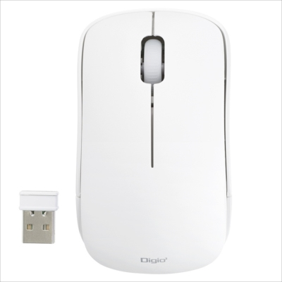 無線3ボタンBlueLEDマウス/ホワイト MUS-RKT186W (tm)