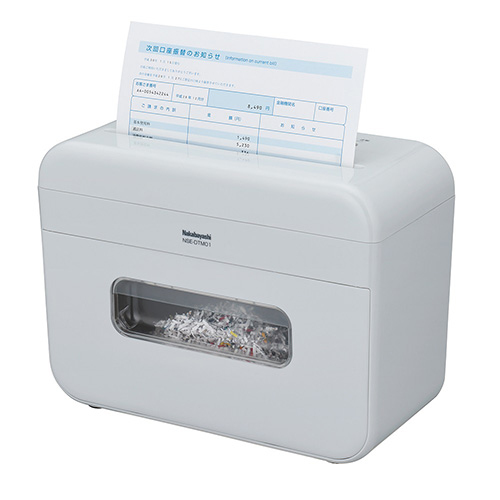 ナカバヤシ パーソナルシュレッダ デスクトップ/ライトグレー NSE-DTM01LG