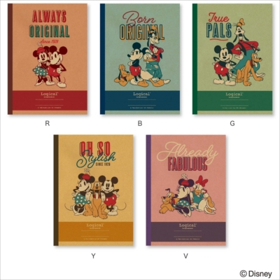 ナカバヤシ スイング・ロジカルノート/セミB5/A罫/ディズニー/ミッキー&フレンズ/カラークラフト NCB509A-5P