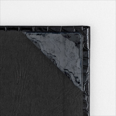 ナカバヤシ 証書ファイル Cタイプ A4 紙製クロス・クロコダイルツヤ ブラック FSPT-A4C-D