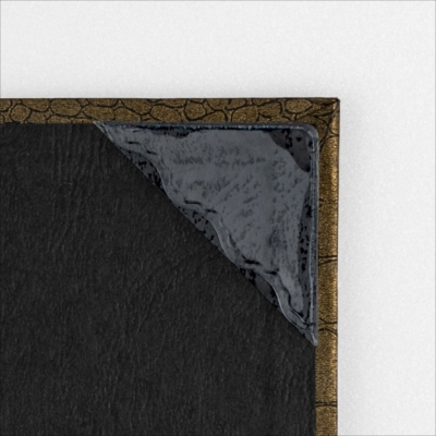 ナカバヤシ 証書ファイル Cタイプ A4 紙製クロス・クロコダイルマット ゴールド FSPM-A4C-GD