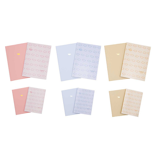 ナカバヤシ ヒポポシリーズ A5カバーノート(ノート付き) ピンク HPP-A51AC-P