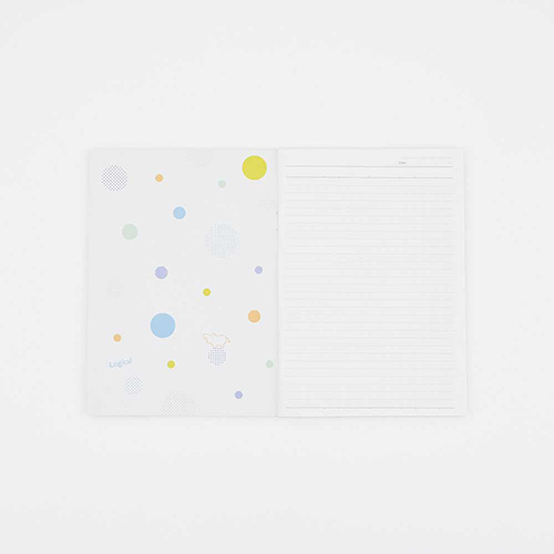 ナカバヤシ ヒポポシリーズ A5カバーノート(ノート付き) ブルー HPP-A51BC-B