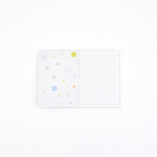 ナカバヤシ ヒポポシリーズ A6カバーノート(ノート付き) ブルー HPP-A61BC-B