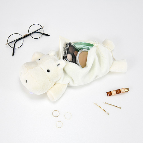 ナカバヤシ ヒポポシリーズ ペンケース アイボリー HPP-PCN01-IV