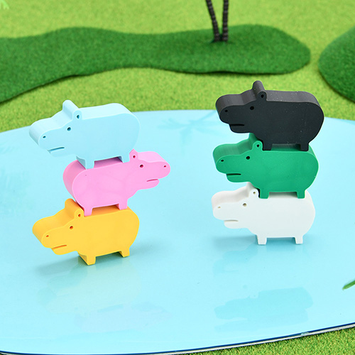 ナカバヤシ ヒポポシリーズ マスコット消しゴム モノトーン HPP-ERA-M