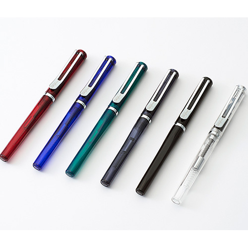 ナカバヤシ TACCIA タッチア Facet ファセット万年筆 TPF-001-CG-F 両用式 クリアグリーン