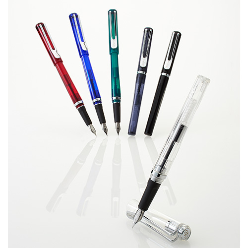 ナカバヤシ TACCIA タッチア Facet ファセット万年筆 TPF-001-C-M 両用式 クリア