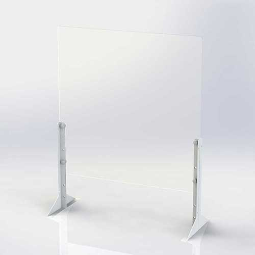 ナカバヤシ アクリル パーティション 600×600サイズ PTS-AC6060CR