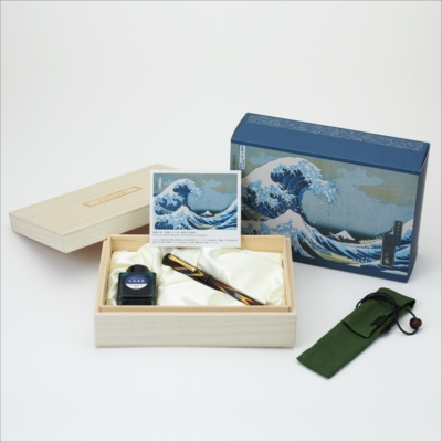 TACCIA 浮世絵 漆万年筆/濃藍-MF TF-004-BL-MF