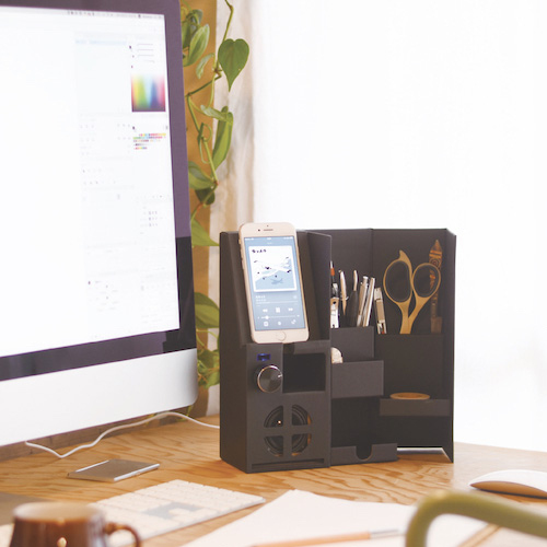 ナカバヤシ ライフスタイルツール with Speaker ブラック LST-WS01BK