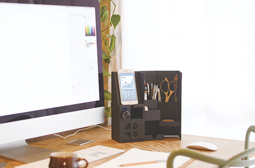 ナカバヤシ ライフスタイルツール with Speaker ブラック LST-WS01BK