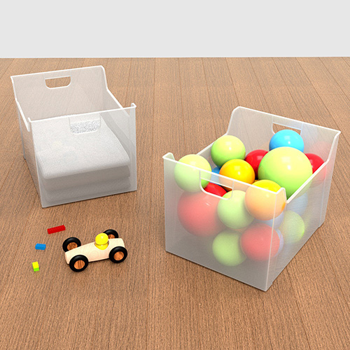 ナカバヤシ 抗菌ファイルボックスA4ダブル/クリアホワイト FBK-E05-CW