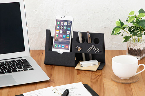 ナカバヤシ ori-pact【オリパクト】 デスクオーガナイザーM/ブラック NOP-D02BK